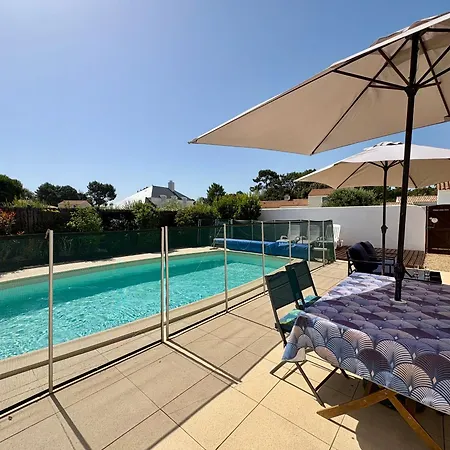 펜션 Maison 2 Avec Piscine Privee A Jean De Monts - Fr-1-323-439